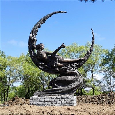 야외 청동 조각품